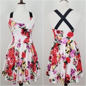 The Vintage Shop Floral Fit & Flare Dress